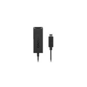 Lenovo USB-C to Ethernet Adapter - Netværksadapter - USB-C - Gigabit Ethernet x 1 - sort