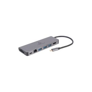 Gembird Cablexpert A-CM-COMBO5-05 - Dockingstation - USB-C 3.1 - HDMI - 1GbE