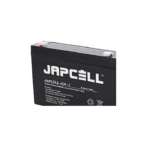 Lakuda ApS Japcell AGM-batteri 6V - JC6-7, 7,0Ah 4,8mm poler blysyrebatteri