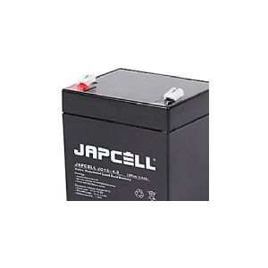 Lakuda ApS Japcell AGM-batteri 12V - JC12-4.5, 4,5Ah 4,8mm poler blysyrebatteri