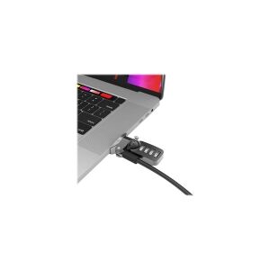 Compulocks Group Compulocks Ledge Lock Adapter for MacBook Pro 16 (2019) with Combination Cable Lock - Adapter til låsning af slot for sikkerhed - sølv - med kombina