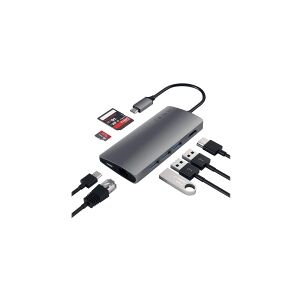 Satechi Aluminum Multi-Port Adapter V2 - Dockingstation - USB-C - 1GbE