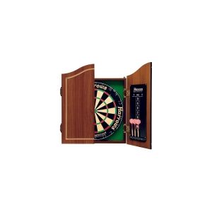 Harrows Darts Pro''s Choice, Dartskive, Flerfarvet, Træ, 6 stk, Rosewood Finish Cabinet (with scoreboards inside the doors) Official Competition Bristle Dartboard...