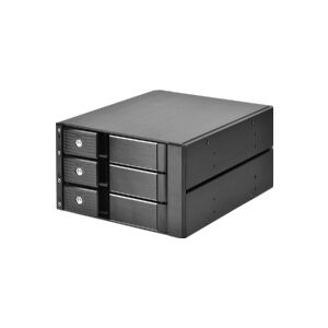 Silverstone Technology SilverStone SST-FS303-12G Eksternt 3,5-tommers kabinet, 3-bay - Sort