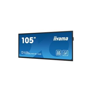 iiyama ProLite TE10518UWI-B1AG - 105 Diagonal klasse (104.6 til at se) LED-bagbelyst LCD paneldisplay - interaktiv digital skiltning - med berøringsskærm - Android - 5K UHD (2160p) 5120 x 2160 - sort, mat