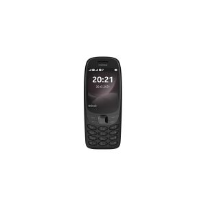 Nokia 6310 - Funktionstelefon - dual-SIM - RAM 16 MB / Intern hukommelse 8 MB - microSD slot - rear camera 0,3 MP - sort