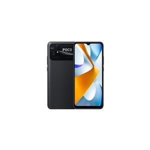 Xiaomi POCO C40 - 4G smartphone - dual-SIM - RAM 4 GB / Intern hukommelse 64 GB - microSD slot - 6.71 - 1650 x 720 pixels - 2x bagkameraer 13 MP, 2 MP - front camera 5 MP - strøm sort