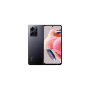 Xiaomi Redmi Note 12 - 4G smartphone - dual-SIM - RAM 4 GB / Intern hukommelse 128 GB - microSD slot - OLED-skærm - 6.67 - 2400 x 1080 pixels (120 Hz) - 3x bagkamera 50 MP, 8 MP, 2 MP - front camera 13 MP - onyxgrå