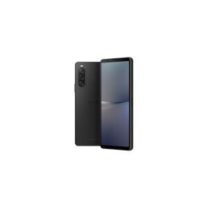 Sony XPERIA 10 V - 5G smartphone - dual-SIM - RAM 6 GB / Intern hukommelse 128 GB - microSD slot - OLED-skærm - 6 - 2520 x 1080 pixels (60 Hz) - 3x bagkamera 48 MP, 8 MP, 8 MP - front camera 8 MP - sort