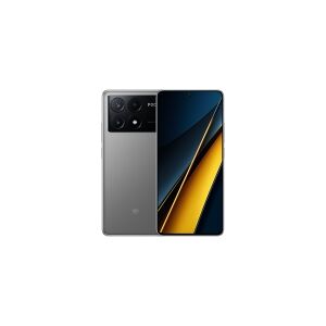 Xiaomi POCO X6 Pro - 5G smartphone - dual-SIM - RAM 12 GB / Intern hukommelse 512 GB - OLED-skærm - 6.67 - 2712 x 1220 pixels (120 Hz) - 3x bagkamera 64 MP, 8 MP, 2 MP - front camera 16 MP - grå