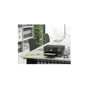 Epson EcoTank ET-2870 - Multifunktionsprinter - farve - blækprinter - ITS - A4 (medie) - op til 10 spm (udskriver) - 100 ark - USB, Wi-Fi - sort