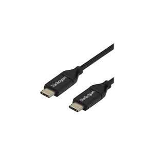 StarTech.com USB C to USB C Cable - 3m / 10 ft - USB Cable Male to Male - USB-C Cable - USB-C Charge Cable - USB Type C Cable - USB 2.0 (USB2CC3M) - USB-kabel - 24 pin USB-C (han) til 24 pin USB-C (han) - Thunderbolt 3 / USB 2.0 - 3 m - sort - for P/N: DK