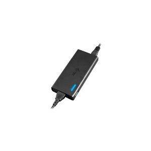 i-Tec Universal Charger USB-C PD 3.0 + 1x USB-A - Strømforsyningsadapter - AC 100-240 V - 77 Watt - output-stikforbindelser: 2 - sort - for i-Tec Nano Dock, Travel Easy Dock, USB-C HDMI and USB Adapter with Power Delivery Function