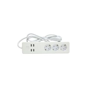 Woox R4028 - Smart strømstrip - AC 230 V - 3680 Watt - Wi-Fi - output-stikforbindelser: 3 (4 x USB, 3 x strøm) - Europa