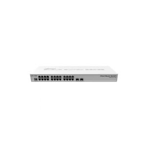 MikroTik Cloud Router Switch CRS326-24G-2S+RM - Switch - L3 - Administreret - 24 x 10/100/1000 + 2 x SFP+ - monterbar på stativ - PoE
