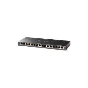 TP-Link TL-SG116E Unmanaged Pro - Switch - ikke administreret - 16 x 10/100/1000 - desktop