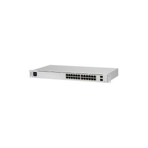 Ubiquiti UniFi Switch USW-24-POE - Switch - Administreret - 24 x 10/100/1000 (16 PoE+) + 2 x Gigabit SFP - desktop, monterbar på stativ - PoE+ (95 W)