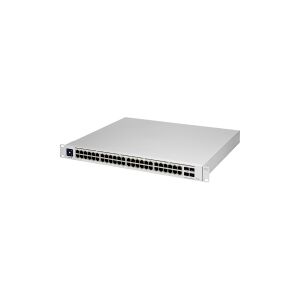 Ubiquiti UniFi Switch USW-PRO-48-POE - Switch - Administreret - 48 x 10/100/1000 (40 PoE+, 8 PoE++) + 4 x 10Gb Ethernet SFP+ - monterbar på stativ - PoE++ (600 W) - AC 120/230 V / DC 11,5/52 V