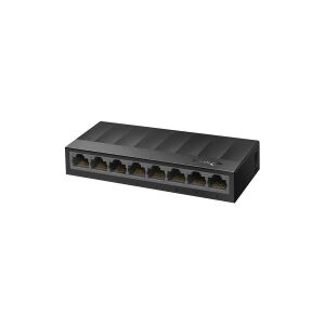 TP-Link LiteWave LS1008G - Switch - ikke administreret - 8 x 10/100/1000 - desktop, væg-monterbar