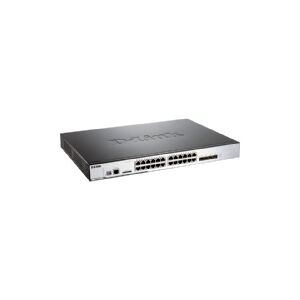 D-Link Systems D-Link DWS 3160 - Switch - Administreret - 20 x 10/100/1000 (PoE) + 4 x combo Gigabit SFP - monterbar på stativ - PoE