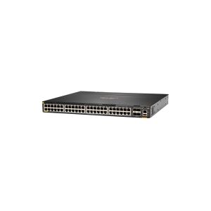 HPE Aruba 6300M - Switch - L3 - Administreret - 48 x 10/100/1000 (PoE+) + 4 x 1 Gigabit/10 Gigabit/25 Gigabit/50 Gigabit SFP56 (uplink/stacking) - front og side til ryg - monterbar på stativ - PoE+ (1440 W)