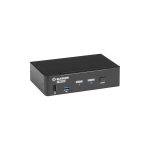 Black Box USB-C 4K KVM Switch, 2-Port - KVM switch - 2 lokalbrugere - desktop - TAA-kompatibel