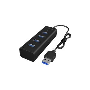 RaidSonic Technology ICY BOX IB-HUB1409-U3 - Hub - 4 x SuperSpeed USB 3.0 - desktop