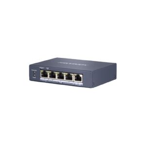 HIK VISION Hikvision Pro Series DS-3E0505HP-E - Switch - ikke administreret - 3 x 10/100/1000 (PoE) + 1 x 10/100/1000 (Hi-PoE) + 1 x 10/100/1000 - desktop - Hig