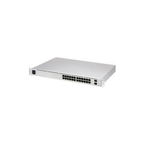 Ubiquiti UniFi Switch USW-Pro-24 - Switch - L3 - Administreret - 24 x 10/100/1000 + 2 x 10 Gigabit SFP+ (uplink) - desktop, monterbar på stativ