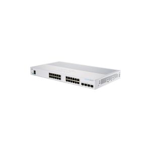 Cisco Business 250 Series CBS250-24T-4G - Switch - L3 - smart - 24 x 10/100/1000 + 4 x Gigabit SFP - monterbar på stativ