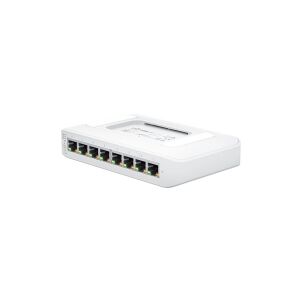 Ubiquiti UniFi Switch Lite USW-Lite-8-POE - Switch - Administreret - 8 x 10/100/1000 (4 PoE+) - desktop, væg-monterbar - PoE+ (52 W)