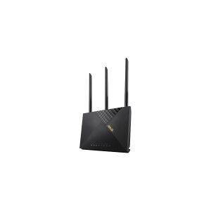 ASUS 4G-AX56 - Trådløs router - WWAN - 4-port switch - GigE - Wi-Fi 6 - Dual Band eftersyn ikke inkluderet