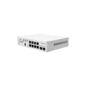 MikroTik Cloud Smart Switch CSS610-8G-2S+IN - Switch - smart - 8 x 10/100/1000 + 2 x 10 Gigabit SFP+ - desktop, monterbar på stativ - Passive PoE - DC strøm