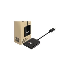 Club-3d Club 3D CSV-7200H - Videoadapter - DisplayPort han til HDMI hun - 20 cm - 4K60 Hz (3840 x 2160) support