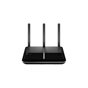 TP-Link Archer VR2100v, Wi-Fi 5 (802.11ac), Dual-band (2,4 GHz / 5 GHz), Ethernet LAN, ADSL, Sort, Bordplade router