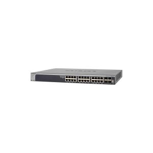 NETGEAR Smart XS728T - Switch - L3 Lite - smart - 24 x 10GBase-T + 4 x 10 Gigabit SFP+ - desktop, monterbar på stativ