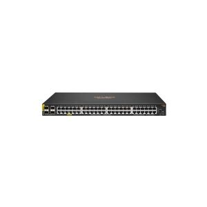 HPE Aruba Networking CX 6100 48G Class4 PoE 4SFP+ 740W Switch - Switch - L3 - Administreret - 48 x 10/100/1000 (PoE+) + 4 x 1 Gigabit / 10 Gigabit SFP+ (uplink) - side til side-luftstrøm - monterbar på stativ, væg-monterbar - PoE+ (740 W) - CTO