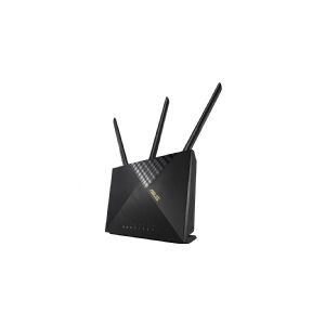 ASUS 4G-AX56 - Trådløs router - WWAN - 4-port switch - 1GbE - Wi-Fi 6 - Dual Band eftersyn ikke inkluderet
