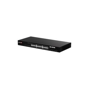 Edimax Technology Edimax Pro GS-5424G - Switch - smart - 24 x 10/100/1000 + 4 x SFP - monterbar på stativ