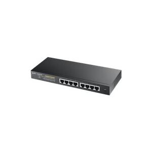 ZyXEL Communications Zyxel GS1900-8HP - Switch - smart - 8 x 10/100/1000 (PoE+) - desktop, væg-monterbar - PoE+ (70 W)