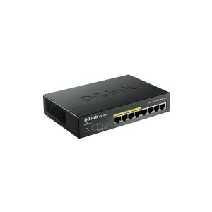 D-Link Systems D-Link DGS 1008P - Switch - ikke administreret - 4 x 10/100/1000 (PoE) + 4 x 10/100/1000 - desktop - PoE