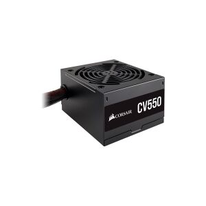 Corsair Microsystems CORSAIR CV Series CV550 - Strømforsyning (intern) - ATX12V 2.31/ EPS12V 2.92 - 80 PLUS Bronze - AC 100-240 V - 550 Watt - Europa - sort pulverlakeret