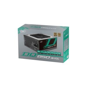 Deepcool DQ DQ850-M-V2L - Strømforsyning (intern) - ATX12V 2.4/ EPS12V - 80 PLUS Gold - AC 100-240 V - 850 Watt - aktiv PFC