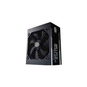 Cooler Master MWE Gold 1250 - V2 ATX 3.0, 1250 W, 100 - 240 V, 50 - 60 Hz, 7 - 15 A, 120 W, 1248 W