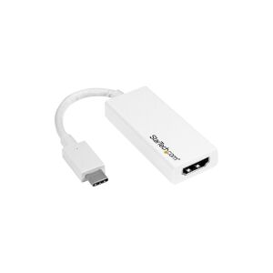 StarTech.com USB C to HDMI Adapter - 4K 30Hz - USB 3.1 Type-C to HDMI Adapter - USB-C to HDMI Dongle - Monitor Adapter - White (CDP2HDW) - Ekstern videoadapter - USB-C - HDMI - hvid - for P/N: TB3DK2DPPD, TB3DK2DPPDUE, TB3DK2DPW, TB3DK2DPWUE, TB3DKDPMAW, 