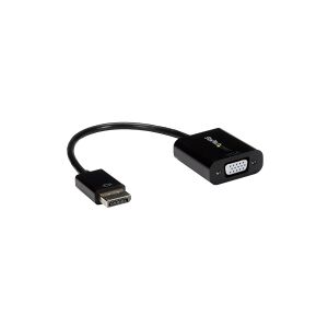 StarTech.com DisplayPort to VGA Display Adapter - 1080p 1920x1200 - Active DP to VGA (Male to Female) HD Video Converter for laptop/PC/Monitor (DP2VGA3) - Display-adapter - DisplayPort (han) til HD-15 (VGA) (hun) - 10 cm - aktiv - sort - for P/N: DK31C3HD