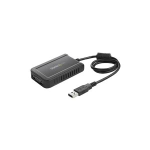 StarTech.com USB to VGA Adapter - 1920x1200 - External Video & Graphics Card - Dual Monitor Display Adapter - Supports Windows (USB2VGAE3) - USB / VGA adapter - TAA-kompatibel - USB (han) til HD-15 (VGA) (hun) - USB 2.0 - 50 cm - 1920 x 1200 (WUXGA) suppo