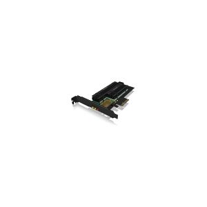 RaidSonic Technology ICY BOX IB-PCI215M2-HSL, PCIe, M.2, PCIe 4.0, Anthracit, Sort, Passiv, Aktivitet, Strøm