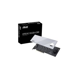 ASUS HYPER M.2 X16 GEN 4 CARD - Interfaceadapter - M.2 - Expansion Slot to M.2 - M.2 Card - PCIe 4.0 x16