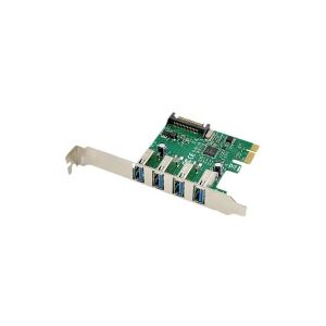 Conceptronic Emrick U34 - USB-adapter - PCIe lavprofil - USB 3.0 x 4